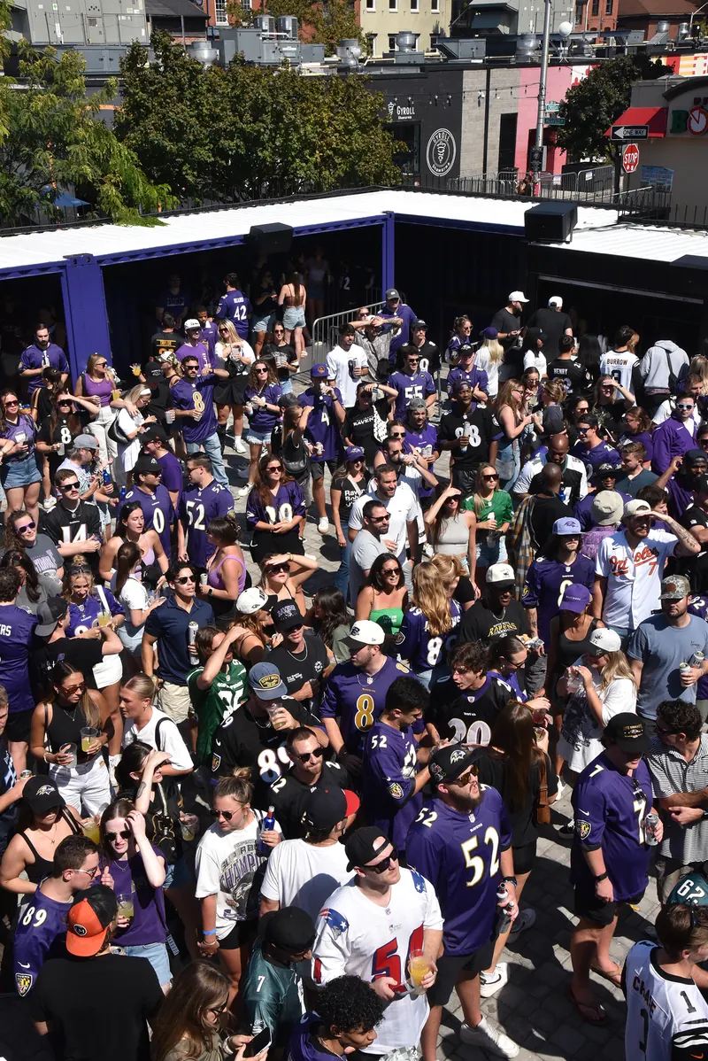 The Purple Patio at Liv's Tavern in Federal Hill